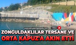 Zonguldaklılar Tersane ve Orta Kapuz'a akın etti