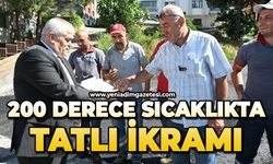 200 derece sıcaklıkta tatlı ikramı