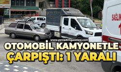 Otomobil kamyonetle çarpıştı: 1 yaralı