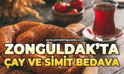 Zonguldak'ta çay ve simit bedava!