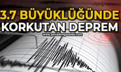 AFAD duyurdu: 3.7 büyüklüğünde deprem