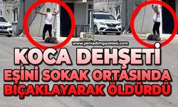 Sokak ortasında 5 çocuğunun annesine acımadı