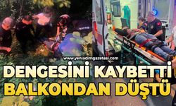 Dengesini kaybetti: Balkondan düştü
