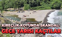 Kireçlik koyunda skandal: Gece yarısı kaçtılar!