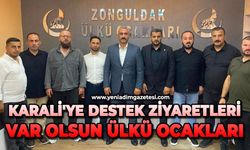 Karali'ye destek ziyaretleri: Var olsun Ülkü Ocakları