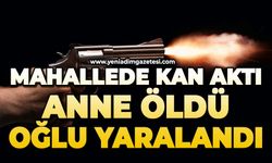 Mahallede kan aktı: Anne öldü, oğlu yaralandı