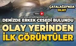 Çatalağzı'nda denizde erkek cesedi bulundu; Olay yerinden ilk görüntüler
