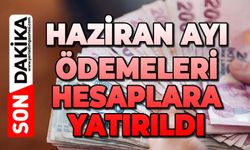 Haziran ayı ödemeleri hesaplara yatırıldı