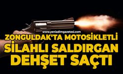 Zonguldak'ta motosikletli saldırgan dehşet saçtı