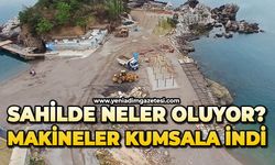 Sahilde neler oluyor? Makineler kumsala indi