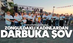 Zonguldaklı kadınlardan darbuka şov