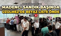 Madenci sandık başında: Üzülmez’de beyaz liste önde