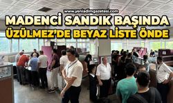 Madenci sandık başında:Üzülmez’de beyaz liste önde