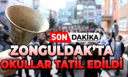 Zonguldak’ta okullar tatil edildi