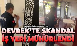 Devrek'te iş yeri mühürlendi