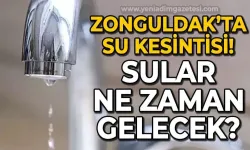Zonguldak'ta su kesintisi ne zaman bitecek: Belediye açıkladı