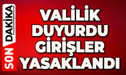 Valilik açıkladı: Yasak geldi