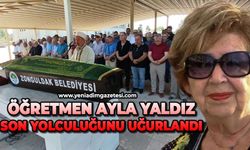 Öğretmen Ayla Yaldız son yolculuğunu uğurlandı