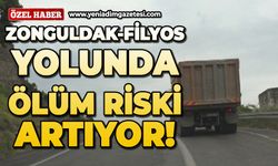 Zonguldak-Filyos yolunda ölüm riski artıyor!