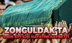 Zonguldak’ta 4677 kişi hayatını kaybetti