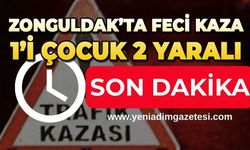 Zonguldak'ta feci kaza: 1'i çocuk 2 yaralı