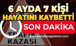 6 ayda 7 kişi hayatını kaybetti