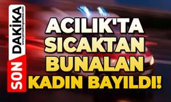 Acılık'ta sıcaktan bunalan kadın bayıldı!