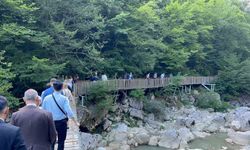 Büyükelçiler doğal güzelliğiyle mest eden Horma Kanyonunu gezdi