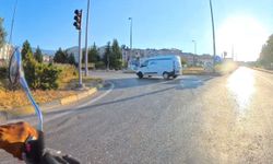 Kırmızı ışık ihlalleri kask kamerasında