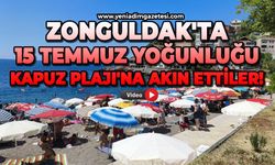 Zonguldak'ta 15 Temmuz yoğunluğu: Kapuz Plajı'na akın ettiler!