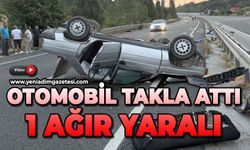 Otomobil takla attı: 1 ağır yaralı