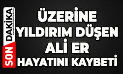 Üzerine yıldırım düşen Ali Er hayatını kaybetti