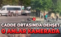 Cadde ortasında dehşet anları: O anlar kamerada