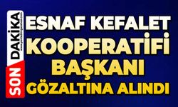 Esnaf Kefalet Kredi Kooperatifi Başkanı gözaltına alındı