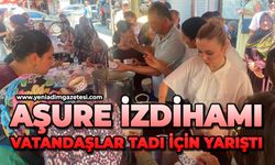 Aşure izdihamı: Vatandaşlar tadı için yarıştı