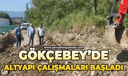Gökçebey'de altyapı çalışmaları başladı