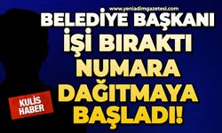 Belediye Başkanı işi bıraktı, numara dağıtmaya başladı!