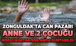 Zonguldak'ta can pazarı: Anne ve 2 çocuğu boğulmaktan son anda kurtarıldı