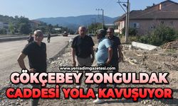 Gökçebey Zonguldak Caddesi yola kavuşuyor