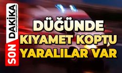 Düğün salonunda kıyamet koptu: Yaralılar var