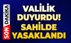 Valilik duyurdu: Sahilde yasaklandı