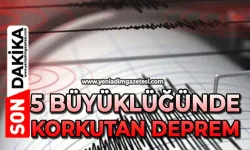 5 büyüklüğündeki deprem panik yarattı