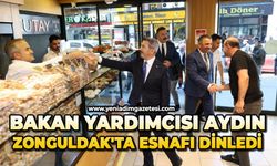 Bakan Yardımcısı Aydın, Zonguldak'ta esnafı dinledi