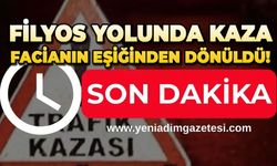 Filyos yolunda kaza: Facianın eşiğinden dönüldü