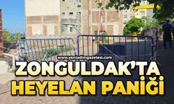 Zonguldak'ta heyelan paniği