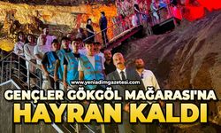 Gençler Gökgöl Mağarası'na hayran kaldı