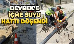 Devrek'e içme suyu hattı döşendi
