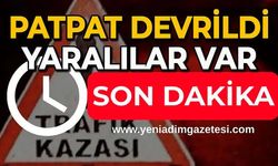 Tarım aracı devrildi: 3 yaralı