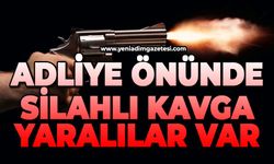 Adliye önünde silahlı kavga: Yaralılar var