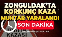 Zonguldak'ta korkunç kaza: Muhtar yaralandı